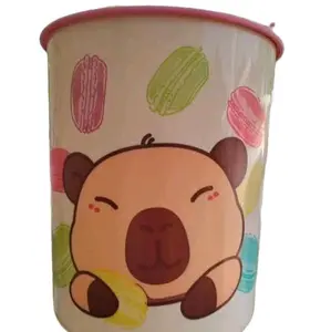 One Touch Capibara Canister with Adorable Cartoon Design and Colorful Elements