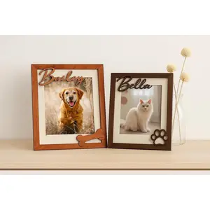 Personalize Pet Picture Frame,Dog Frame,Dog Memorial Gift,Pet Name Photo,Cat Dog Lover,Pet Memorial,Cat Memorial,Pet Portrait,New Pet Gift