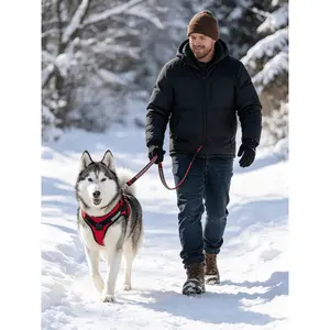 Soft Breathable Dog Harness No Pull Adjustable Vest Harness With Leash For Small Medium Dogs Fashion Outdoor Walking Dog Chest Harness Anti-Twist Comfortable Pet Traction Rope Set Lightweight Easy Wear Dog Harness Escape Proof Daily Walking Pet Supplies M