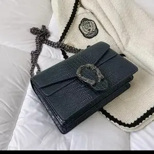 Shoulder Bag Crossbody Bag and Satchel Purse for Women - Fashion Snake Print Chain Purse Luxury PU Leather HandBag