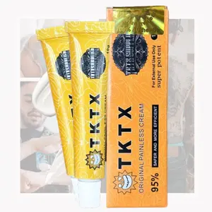 Strength Tattoo Numbing Cream 95% – Maximum Pain Relief for Long Sessions – Designed specifically for large tattoos-A Reliable Numbing Formula That Keeps You Still and Steady for Flawless Ink-（Gold For 2 tube）