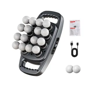 16-Head Massage Gun，Deep Tissue Percussion Massager, 30 Intensity Levels & 3 Modes; Quiet & Soothing; Specially Designed for the Waist, Back, Shoulders, Legs, and Feet; Full-Body Relaxation; Includes 2 Interchangeable Massage Heads and Charging Cable