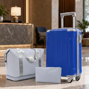 20 Inch Carry On Luggage Set 3 Piece Hardshell ABS Suitcase with Spinner Wheels, TSA Lock, Expandable Weekender Travel Duffel Bag and Toiletry Bag, Lightweight Suitcase for Weekend Getaways, Business Travel, Multiple Color Options