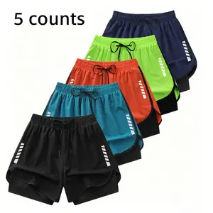 5-pack athletic casual shorts — men should choose one size up. Suitable for both men and women for fitness, running, outdoor activities, and everyday wear. Available in multiple colors #SummerVibes