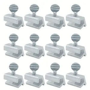 12pcs Durable Metal Window Locks with Keys - Sleek Modern Design for Enhanced Home Security, Easy Installation