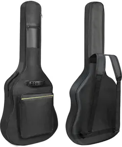 1/2/3 Pack Guitar Bags, 38 40 41 inch Electric Guitar Case, Waterproof Oxford Electric Guitar Gig Bag, Two Pockets, for Acoustic Classical Guitar, Ukulele, Bass Guitar(1 Pack)