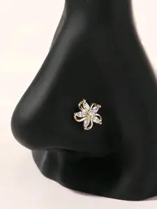 Elegant Flower Nose Studs for Women, Fashionable Daily Wear Jewelry, Stylish Nose Rings for Everyday Use, Trendy Accessories, Nose Piercing Jewelry