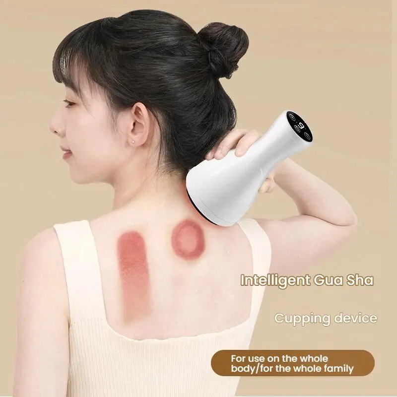Battery-Powered Handheld Compact Electric Cupping Massager with Heating, Vacuum Suction & Storage Box for Body Scraping (Beauty & Personal Care Massage Device)