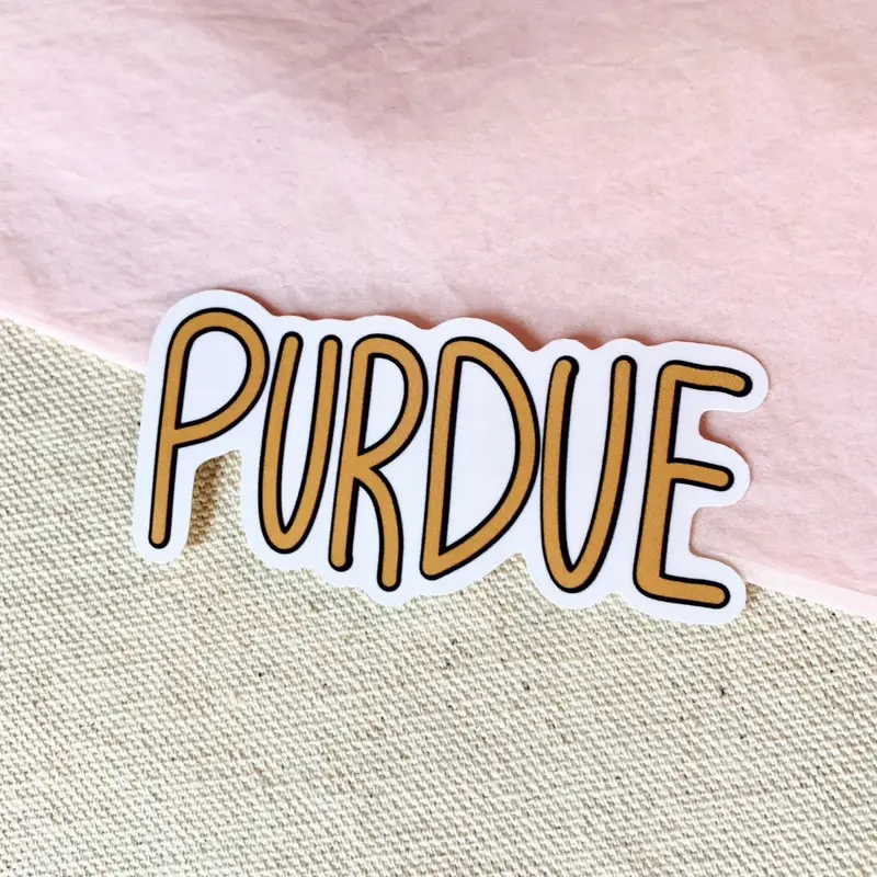 Purdue Sticker | College Sticker | Boilermaker Sticker | Easy Peel Sticker