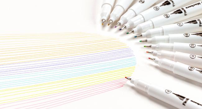 Ohuhu Maui 36 pastel colors Markers Water-based Dual Tips Fineliner&Brush Drawing Pens No Bleeding for Adult Coloring Art Markers Kids Sketch Journal