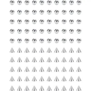 14G 5mm 8mm Replacement Balls 16g 3mm Piercing Balls Surgical Steel Piercing Barbell Parts for Industrial Navel Belly Nipple Tongue Lip Labret Septum Eyebrow Ear Piercing Jewelry