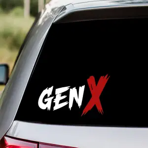 Gen X Grunge Car Decal Sticker