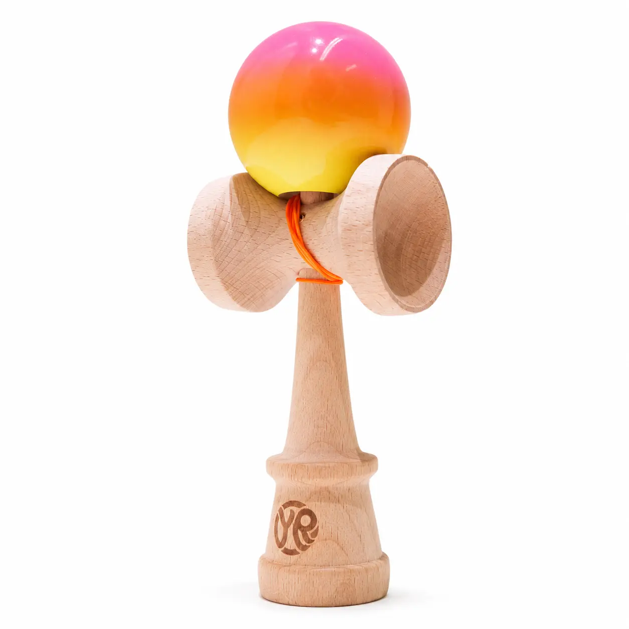 Professional Competition Kendama - Beech Wood Skill Toy with Ethereal Gradient Finish, Japanese Wooden Ball and Cup Game, Hand-Eye Coordination Trainer for Kids & Adults (Golden Hour)