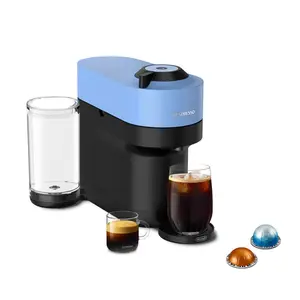 Nespresso 25.4 oz Espresso Maker Pacific Blue Vertuo Reservoir 12 Capsules Nespresso 25.4 oz Espresso Maker Pacific Blue Vertuo Reservoir 12 Capsules
