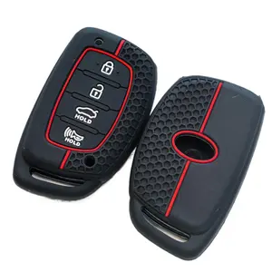 Silicone Car Smart Key Case Cover Car Key Protector Car Key Holder For Hyundai Creta Ix35 Ix45 I10 I30 I40 Tucson Santa Fe Rena Sonata Elantra Accessories