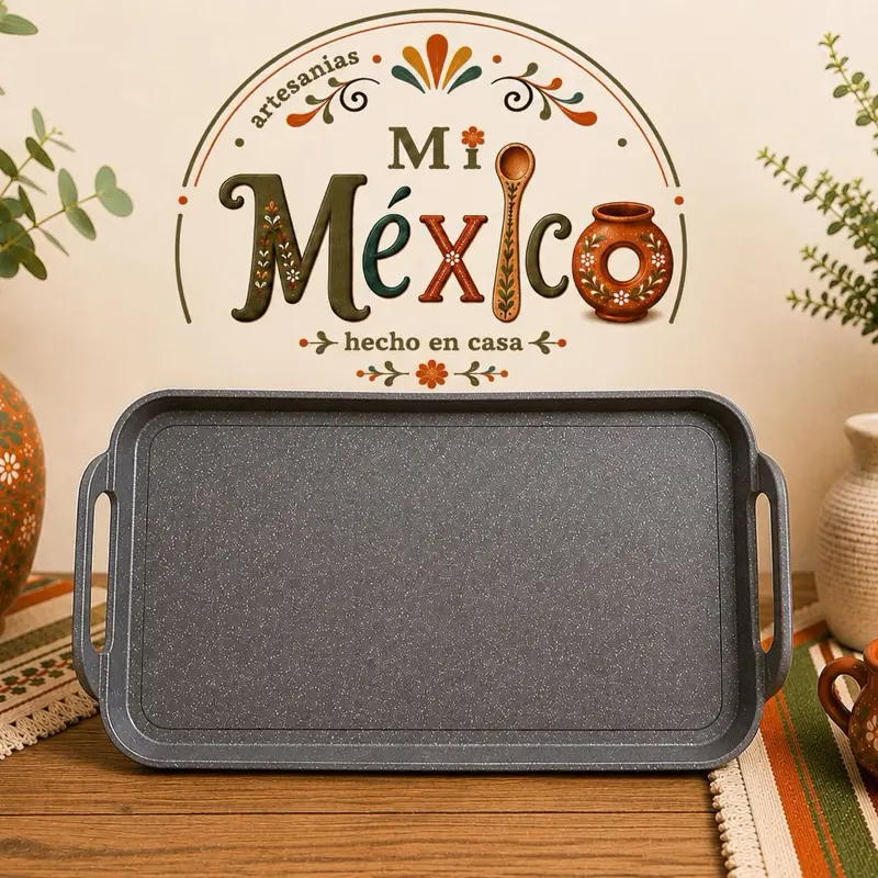 Comal de Mármol Double Griddle Extra Heavy Duty.