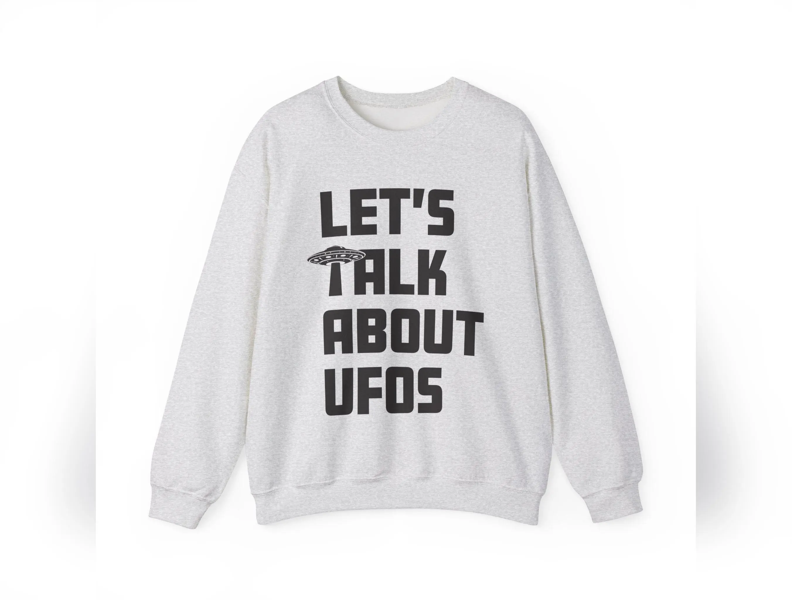 Lets Talk About UFOs - Cotton Crewneck Sweater