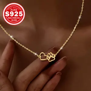 S925 Sterling Silver Cat Pendant Necklace - Hypoallergenic Cute Daily Jewelry, Perfect Gift for Her for Any Occasion