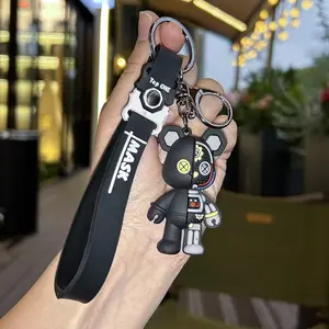 Cute Half-Dissected Mechanical Bear Keychain, Cartoon Car Pendant, Wholesale Bag Accessory, Gift Idea, Fun Bookbag Charm