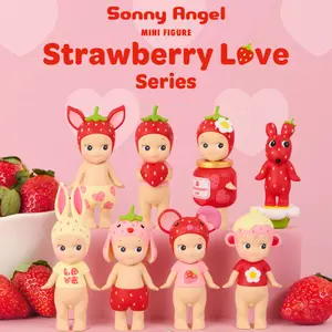 Sonny Angel Mini Figures – Strawberry Love Series Mini Figures | Cute Kawaii Standing Figure | Blind Box Collectible | Adorable Desk & Shelf Decor | Mystery Surprise Toy | Perfect Gift for Cute Toy Lovers