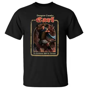Dungeon Crawler Carl Revolution Shirt, Fantasy Warrior Graphic Tee, “The Revolution Will Be Televised” Hoodie, Litrpg Book Lover Sweatshirt, Gamer Humor Apparel, Unisex Sweater Pullover Tee