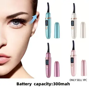 Quick Heating Electric Eyelash Curler, Three-Speed Smart Temperature Control, USB Rechargeable, Long Battery Life, Safety Design, Curl Lashes