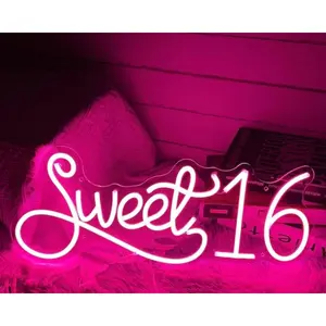 LED Neon Sign Night Light for Wall Party Decor Bedroom Room Bar Wedding  Birthday Art Decoration Christmas with USB Chain Light modulator 5v 16.5"*9.1"
