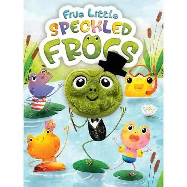 USED Children's Interactive Finger Puppet Board Book - 5 Little Speckled Frogs by Little Hippo Books (English, Unknown Binding), School & Educational Supply for Babies&Toddlers, Preschool Reading Resource, Storytelling Tool