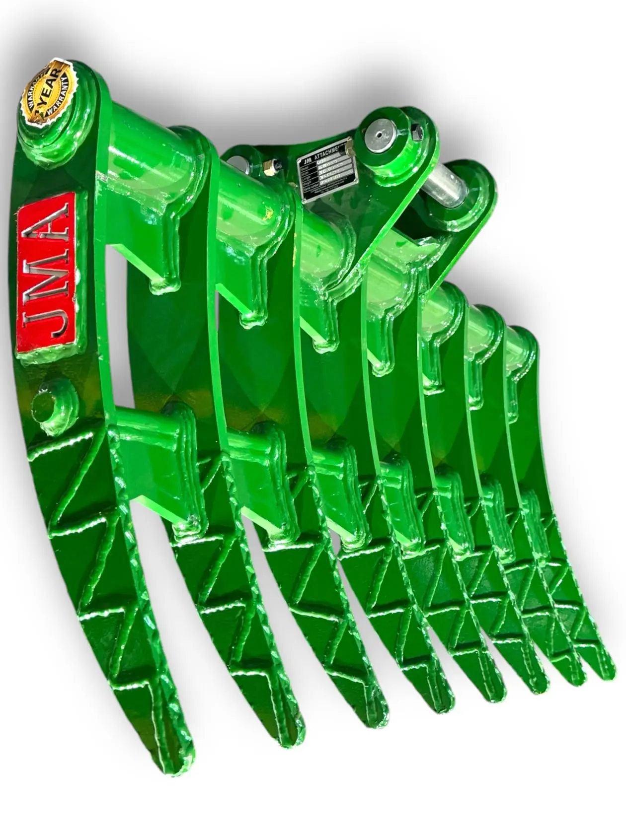 48" Brush Rake for 4.5 - 6.5 Tons Mini Excavators. 45mm Pins