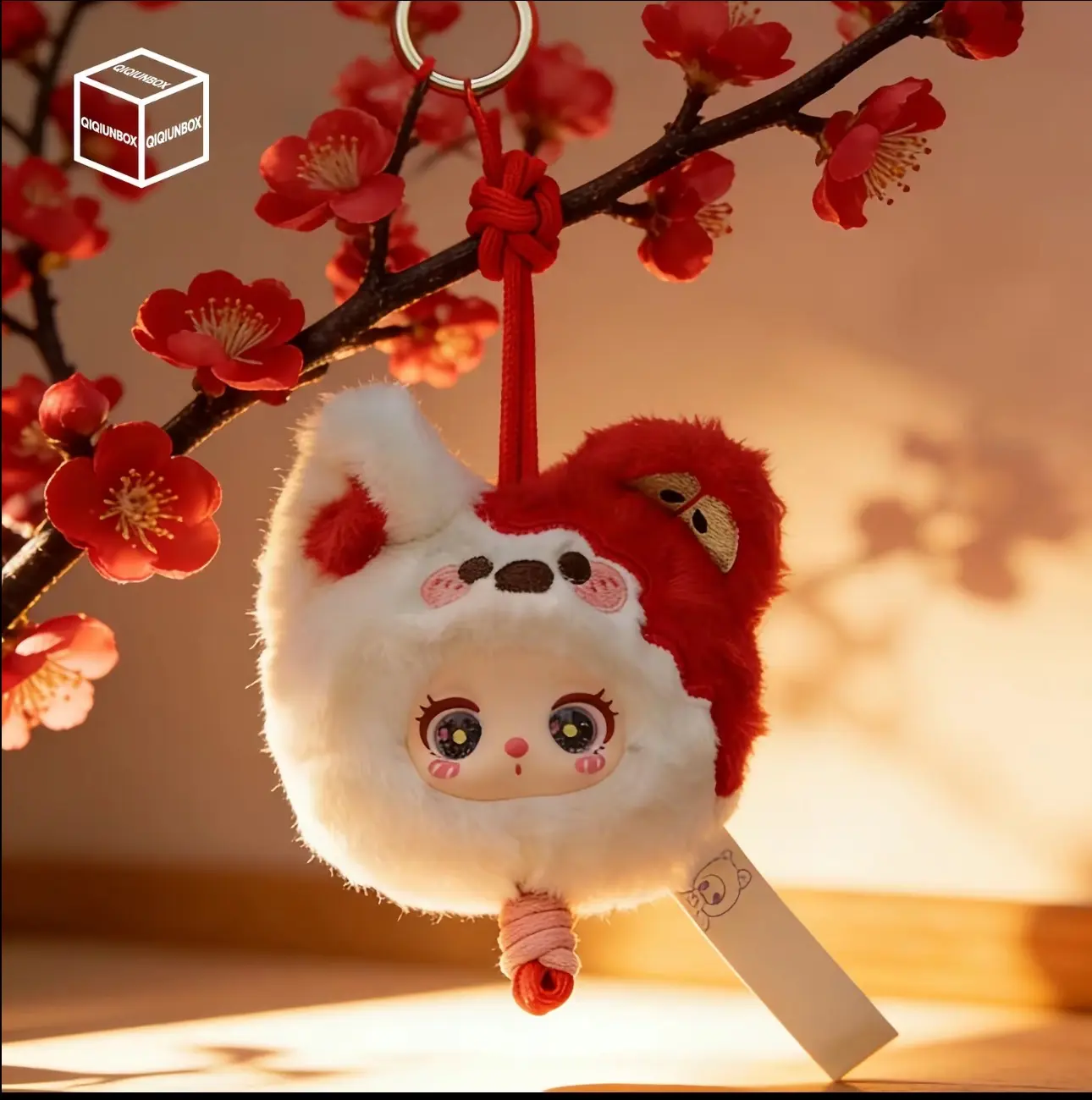 BB3-lila plush Phone Strap Charm Blind Box,Bunny Plush Dolls，Soft Furry Collectibles，Backpack or clothing decoration，Stuffed Animal