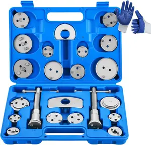 24pcs Heavy Duty Disc Brake Caliper Tool Set Disc Brake Caliper Compressor Wind Back Tool Brake Spreading Tools (Blue, 24pcs)