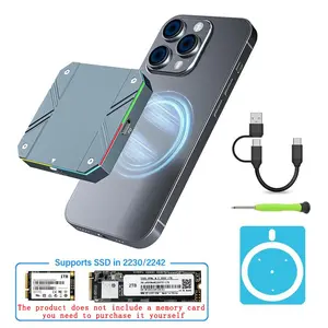 Magnetic Portable External Hard Drive, USB-C 3.2 Interface Hard Disk External Storage Device, Suitable for PC, MAC, Laptop, Mobile Phone, External Data Storage