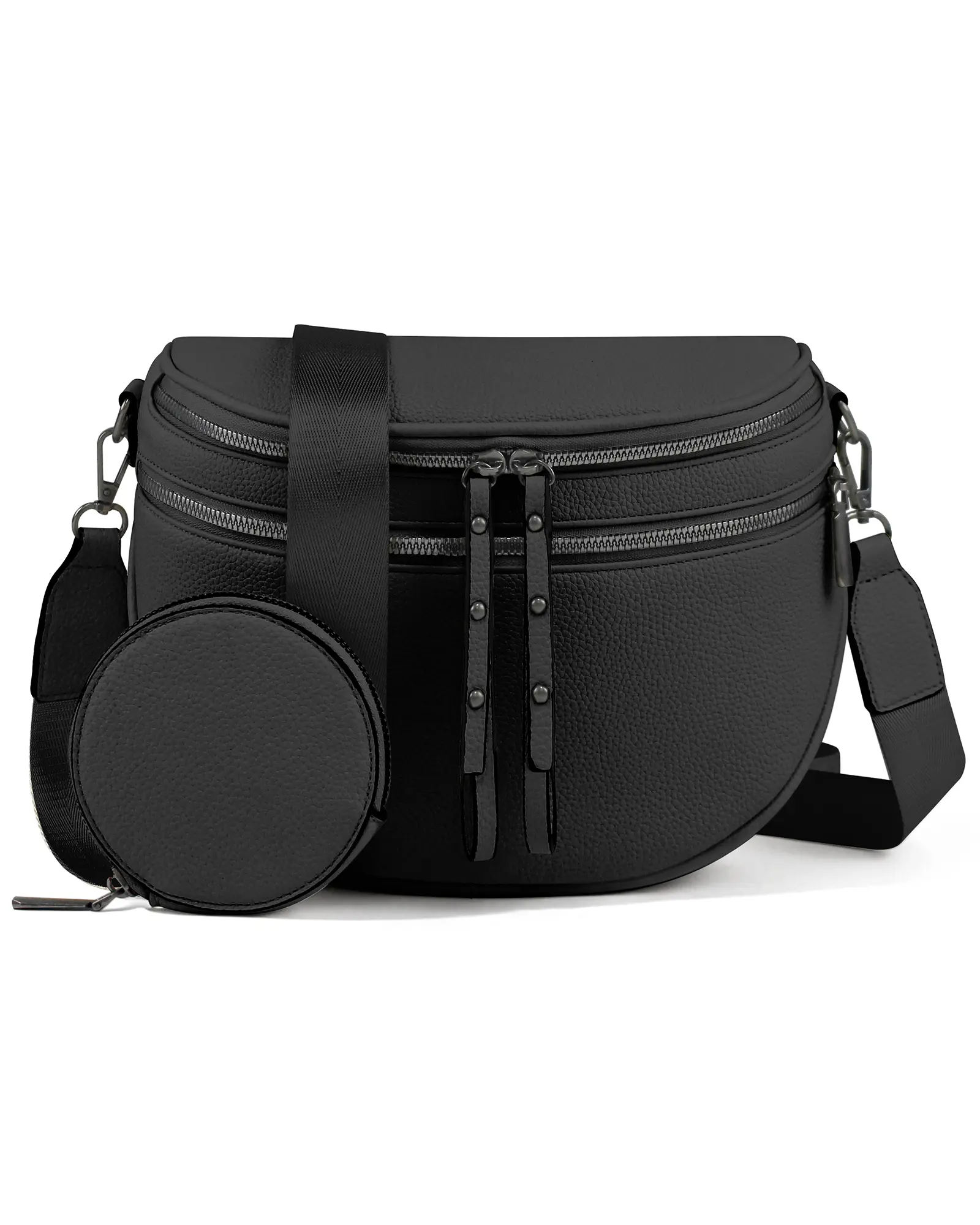 CHERUBEL RETAIL Crossbody Bags for Women Vegan Leather Travel Bum Bag | Trendy Fanny Waist Pack | Shoulder Purse with Adjustable Strap coin purse