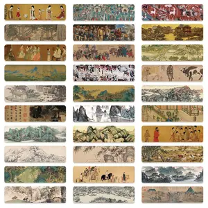 Chinese Style Bookmark, 30pcs/set Vintage Painting Pattern Bookmark, Creative Reading Bookmark, Reading Accessories for Home School Office