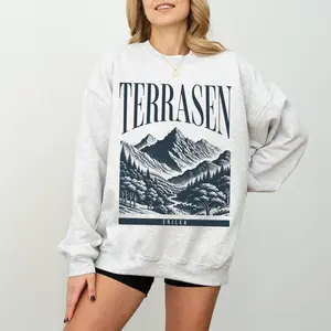 [Sale Up To 50%] Terrasen Sweatshirt, Throne of Glass Merch Sweater, SJM Universe Merch, Bookish Merch, Sarah J Maas, Aelin Galathynius streetwear graphic tee