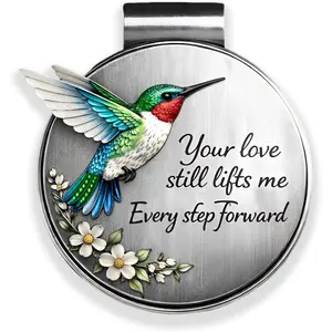 Metal Hummingbird Sun Visor Clip,  Visor Keepsake, Symbol of Hope and , Daily Encouragement Inspirational