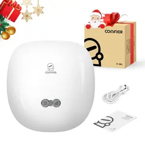 COMFIER Hand Massager with Heat, Rechargeable Hand Massager Machine for Carpal Tunnel, 3 Levels Compression & Heating, Ideal Gifts for Women