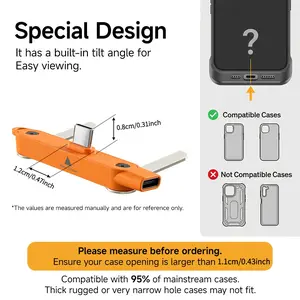 240w Phone Charging Stand C-Type-C Type, Compact Foldable Fast Charge, Suitable for Headphones Laptop Gaming Console