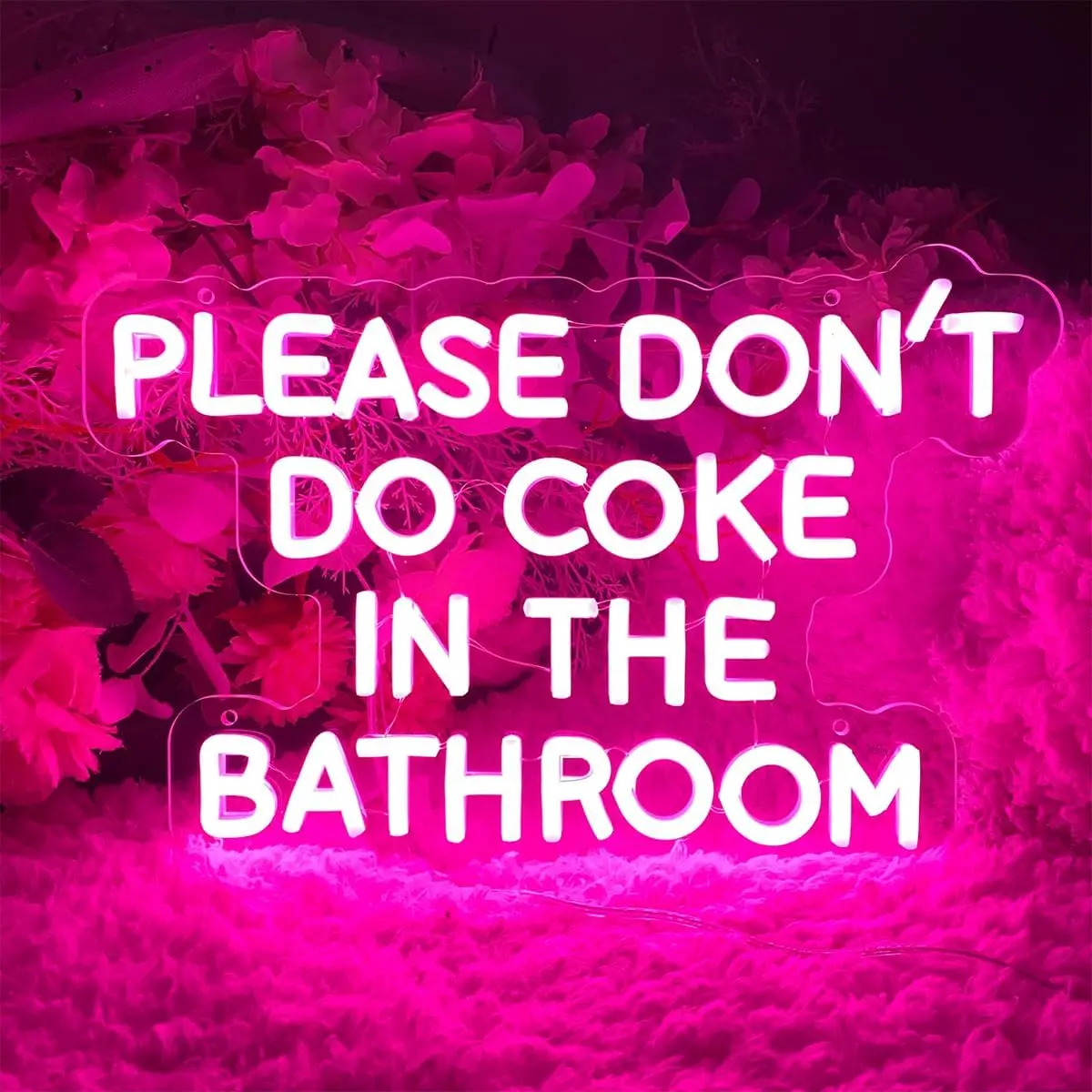 Please do not use cola neon sign, adjustable brightness flexible light sign, indoor bedroom wall decoration, USB power supply, bar, home bar, bathroom, party room decoration innovative sign in the bathroom
