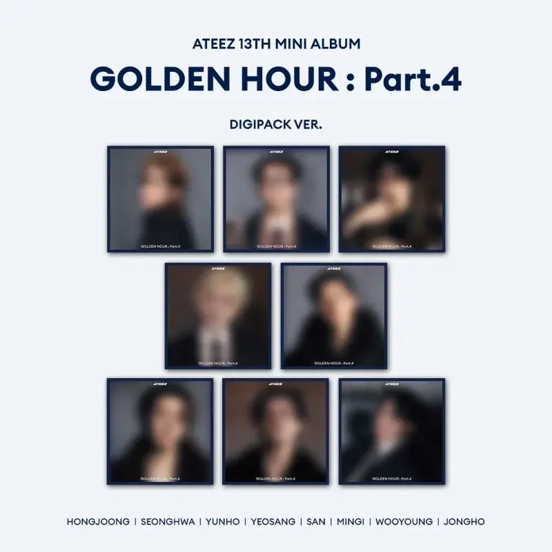 Ateez Golden Hour Part 4 Digipack Version w/POB Photocard