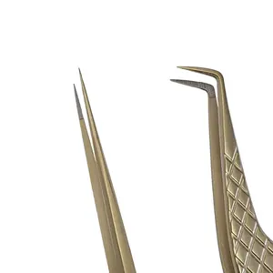 Fiber tip lash tweezers 1 pair