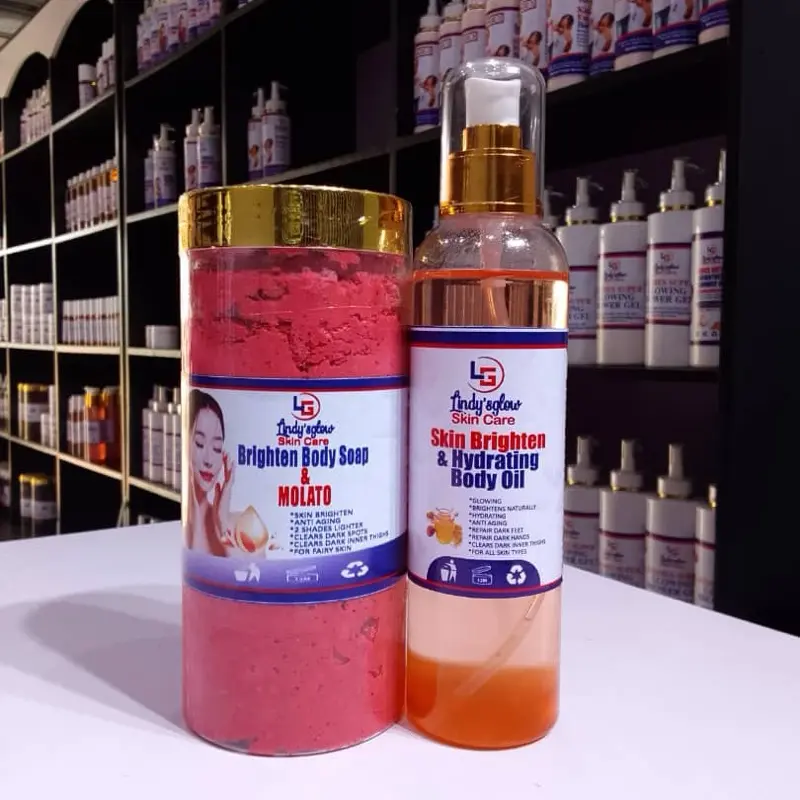 Brightening Body Soap + Molato for Glowing Skin Repair Cleanser Cleansing