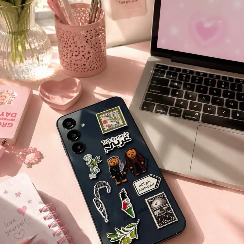 Palestinian Phone Case Sticker Metal Laptop Sticker Tablet Sticker Free Palestine Arabic Phone Accessory Palestinian Metal Phone Sticker Premium Palestine Flag Phone Case Arab Pride Aesthetic | Free Palestine Phone Decor ip17promax case ip17 phone