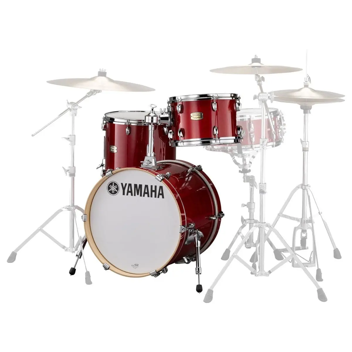 Yamaha Stage Custom Birch 3pc Jazz Drum Set Cranberry Red