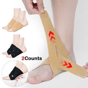 2-Pack Adjustable Non-Slip Arch Support Braces, Foot Care for Flat, High, and Pronated Arches, Unisex Foot Orthotics Healthcare