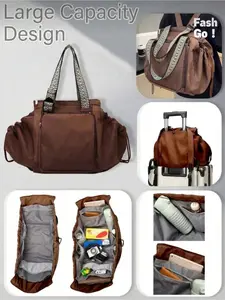 Multi-Functional Mommy Diaper Bag, Large Expandable Travel Backpack & Tote, Water-Resistant Shoulder Bag for Travel, Commuter & Holiday Gift, Multifunctional Diaper Bag