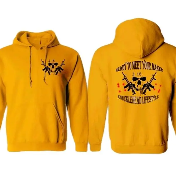 Ready To Meet Your Maker, 2 sided screen printed Unisex Hoodies For men and woman Cotton Classic Menswear Sweaters Top