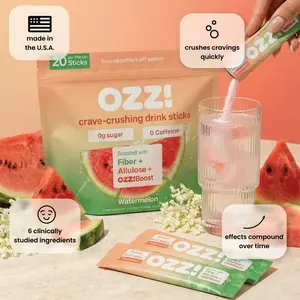 Ozzi Cutting Drink - Crush Cravings | Allulose, Chromium, Fiber, Butyrate, African Mango