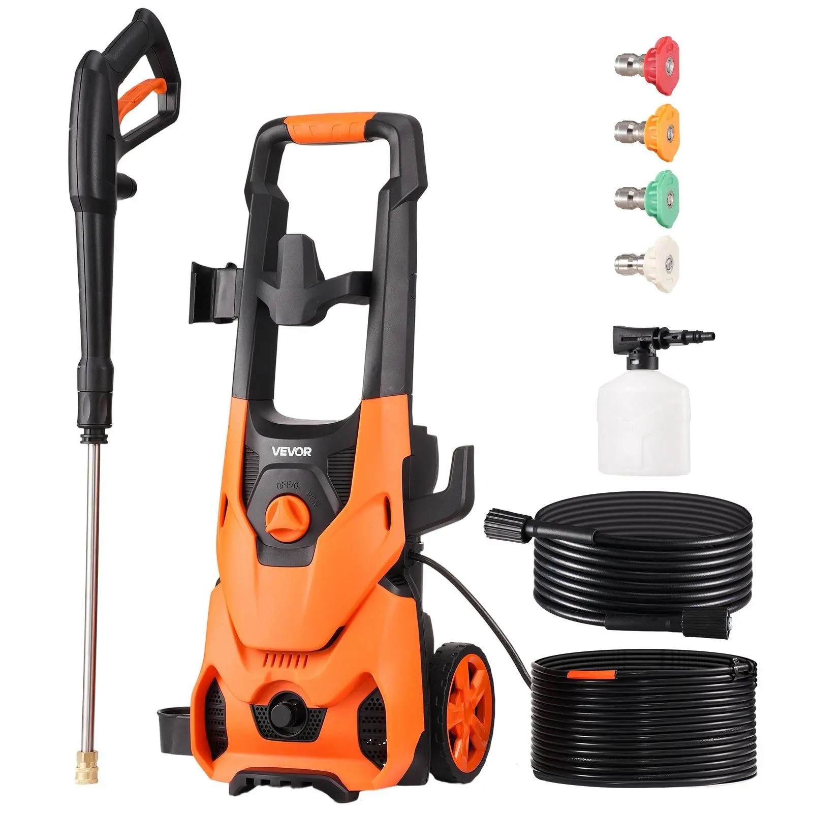 【Summerfinds】VEVOR Electric Pressure Washer Max 4200 PSI 2.8 GPM with Nozzles & Foam Cannon