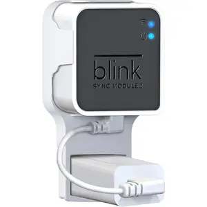Wall Mount for Blink Sync Module 2 with Short  - Save Space - No Messy Wires - Easy Move Mount Bracket Holder for Blink Outdoor Indoor  Camera